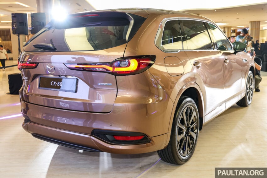 2025 Mazda CX-80 2.5G PHEV AWD 本地发布, 搭载2.5L PHEV混动系统, 综合油耗1.6L/100km, 售价33.16万令吉 306650
