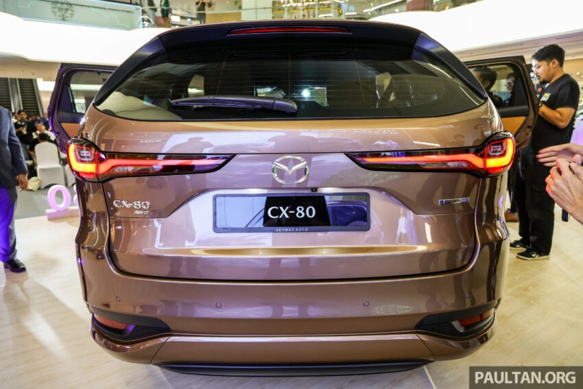 2025 Mazda CX-80 2.5G PHEV AWD 本地发布, 搭载2.5L PHEV混动系统, 综合油耗1.6L/100km, 售价33.16万令吉 306654