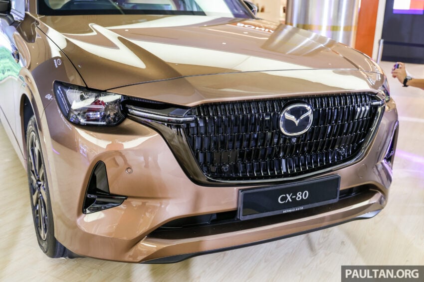 2025 Mazda CX-80 2.5G PHEV AWD 本地发布, 搭载2.5L PHEV混动系统, 综合油耗1.6L/100km, 售价33.16万令吉 306658