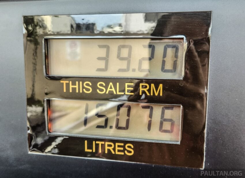 BUDI95: 油泵显示RM2.60售价, 对比 Petronas, Shell, BHPetrol, Petron 与 Caltex 各家油站的添油收据详情 309427
