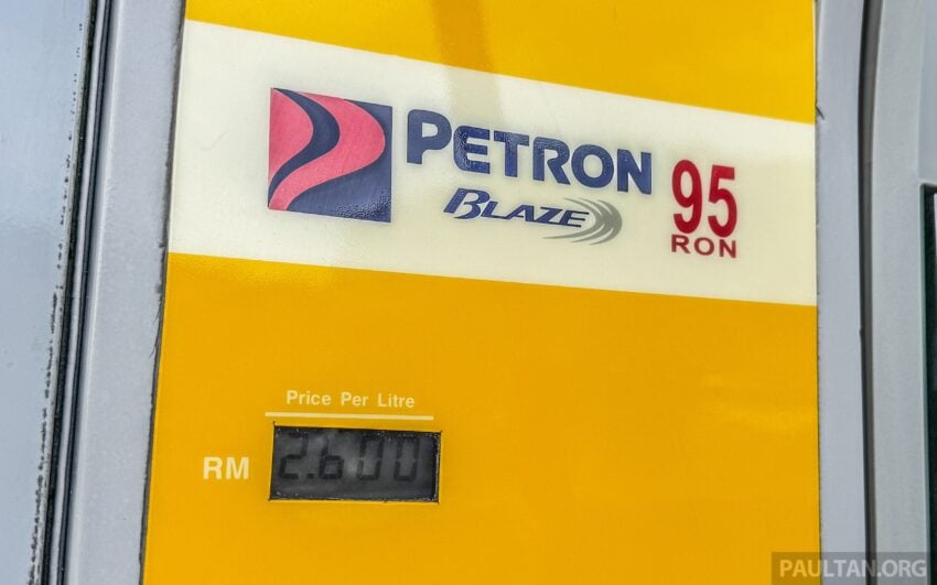 BUDI95: 油泵显示RM2.60售价, 对比 Petronas, Shell, BHPetrol, Petron 与 Caltex 各家油站的添油收据详情 309433