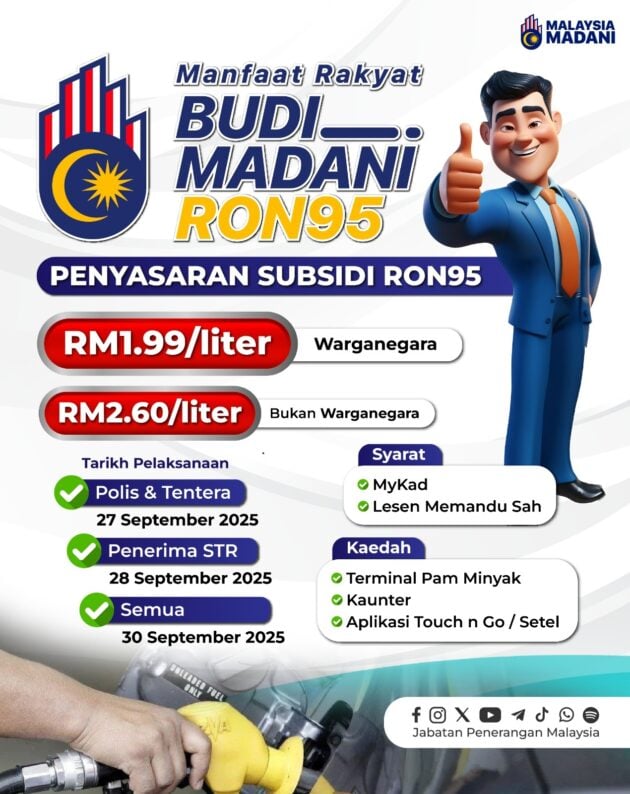 需持有效驾照才能继续获享 RON 95 汽油补贴, JPJ 宣布9月27至10月26日延长柜台服务时间至周末让逾期者作更新