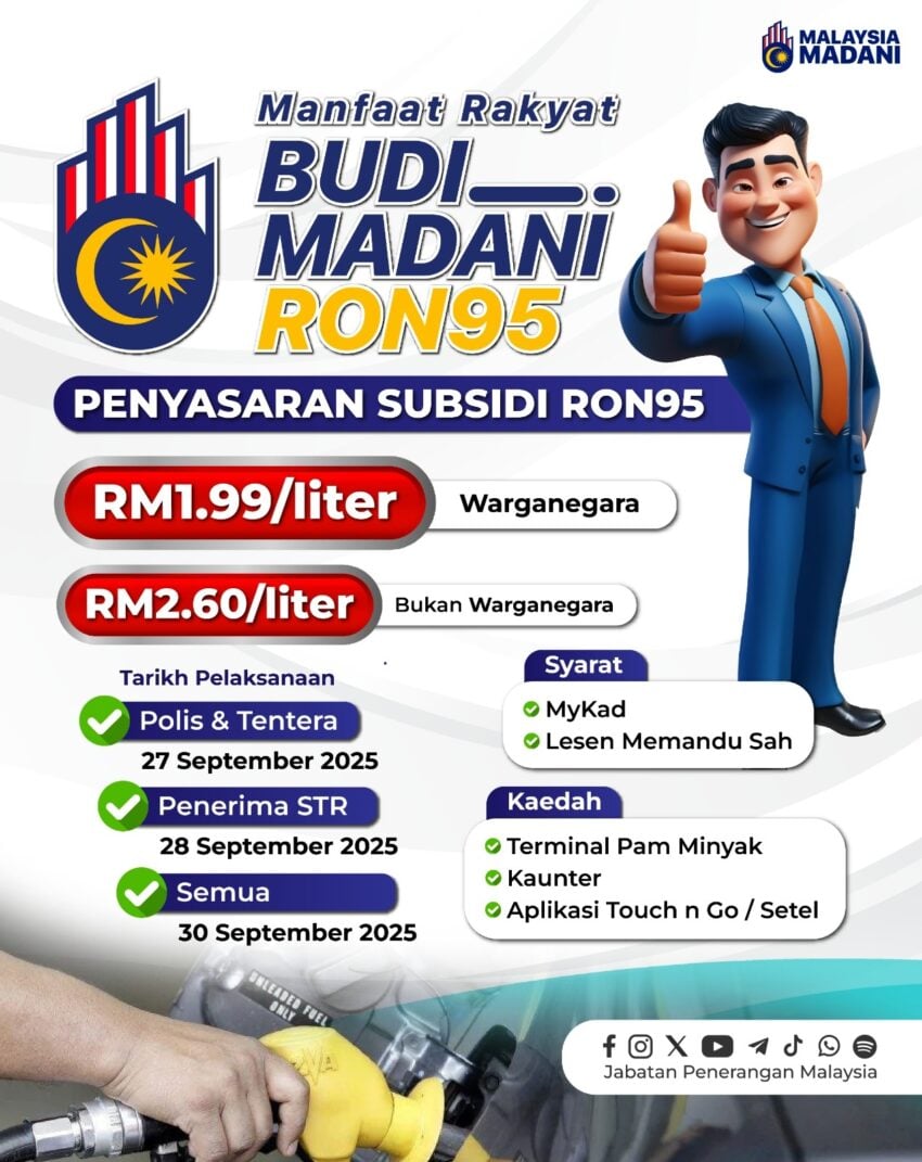 需持有效驾照才能继续获享 RON 95 汽油补贴, JPJ 宣布9月27至10月26日延长柜台服务时间至周末让逾期者作更新 308579