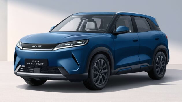 BYD Atto 2 DM-i首张官方宣传照公布, 本周内于欧洲全球首发, 搭载内燃引擎的PHEV混动车, 油电综合里程1,020公里