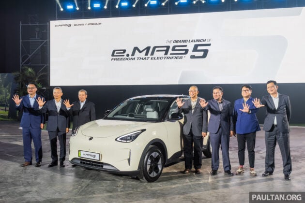 Proton eMAS 5 正式发布, 续航里程最长325公里, 21分钟从30%充电至80%, 纯电后驱五门掀背, 售价从5.7万令吉起