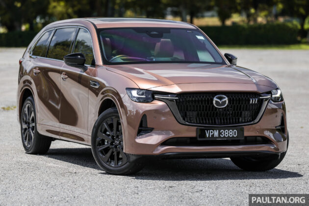 2025 Mazda CX-80 完整新车实拍图集, 搭载2.5L PHEV油电混动系统+8AT, 综合油耗1.6L/100km, 售价29.7万令吉