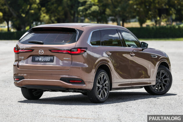 2025 Mazda CX-80 完整新车实拍图集, 搭载2.5L PHEV油电混动系统+8AT, 综合油耗1.6L/100km, 售价29.7万令吉