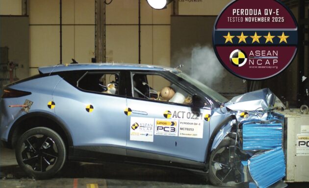 Perodua QV-E ASEAN NCAP 测试报告出炉, 5颗星评价!
