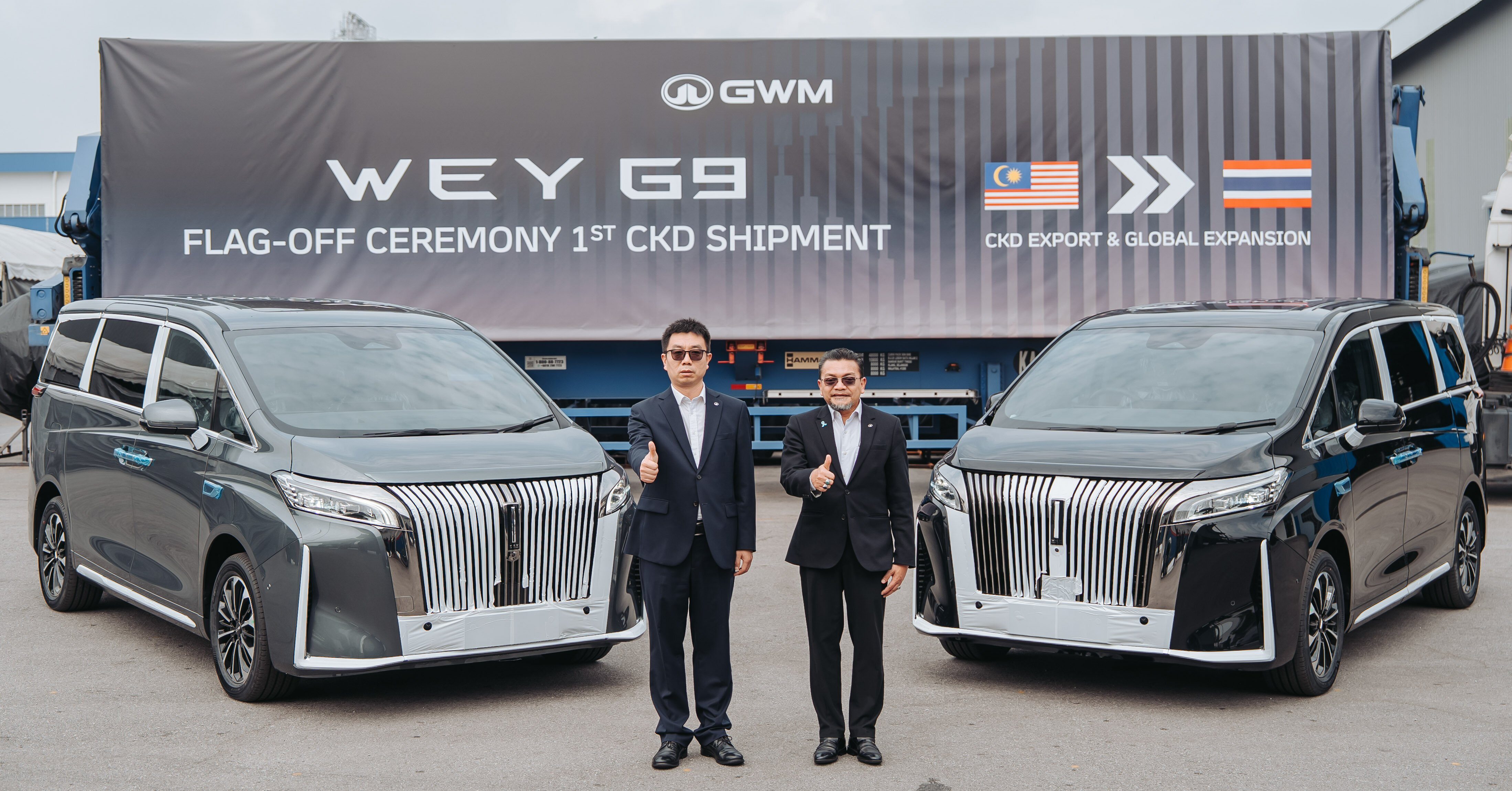 GWM Malaysia 旗下首批于马来西亚组装的 Wey G9 PHEV MPV 正式出口泰国！新车确定将在本月内正式于本地发布