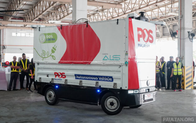 Pos Malaysia 与本地企业合作, 引进自动物流运输技术, 使用自动物流运输车运送商业物件, 将进行6个月的概念验证