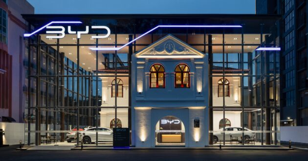 BYD Mansion Macalister 正式开幕, BYD 位于槟岛内首座结合当地历史元素的品牌概念展销中心, 同时提供售后服务