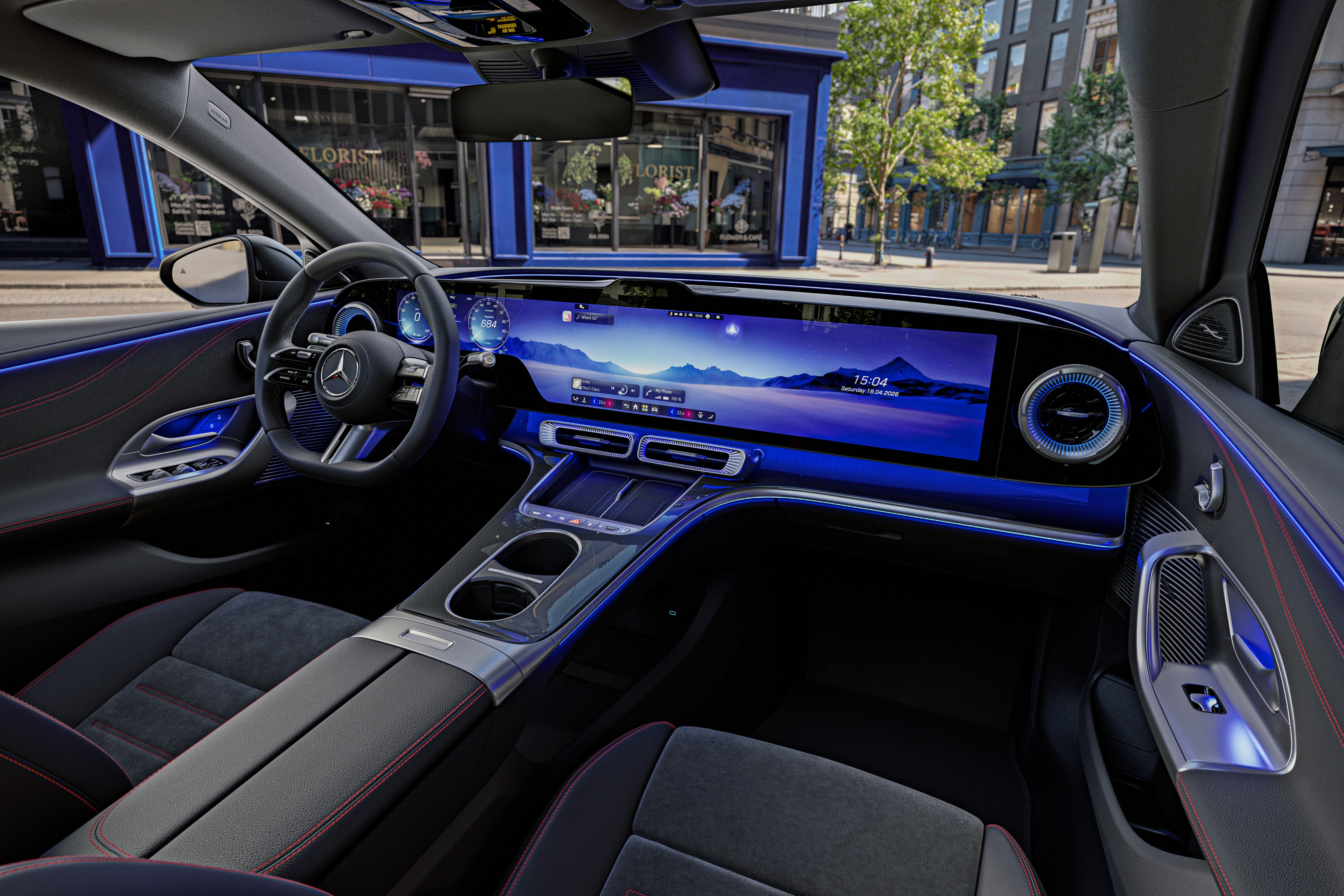 全新 2026 Mercedes-Benz C-Class 纯电动版内饰官图释出!搭载 MBUX Hyperscreen,4月20日韩国办全球首发
