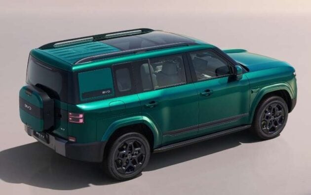 BYD Ti7 确认将出口至国际市场, 基于中国的方程豹钛7进行贴牌, PHEV 油电混动七人座豪华SUV, 1.5T引擎配双马达