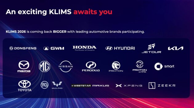 KLIMS 2026 确认至少18家汽车品牌参展, 将向附近铁路站与停车场提供免费接驳巴士与客车接送服务, 6月12至21日
