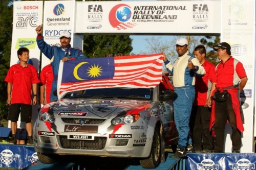 Karamjit’s CUSCO Proton Satria Neo is the fastest 2WD car in Rally of Queensland