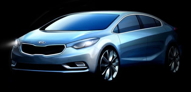 Next generation Kia Forte YD – first sketches released!