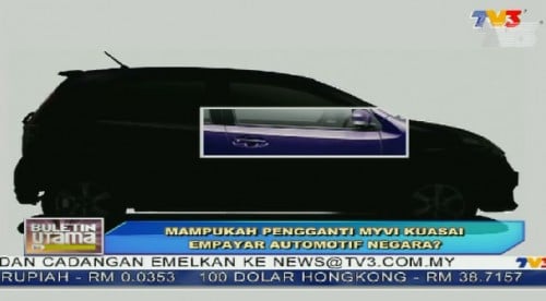Perodua Myvi D54T previewed on Buletin Utama TV3