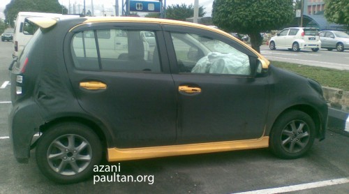 2011 Perodua Myvi SE spotted – a sporty bright yellow!