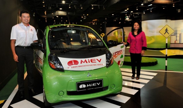 Mitsubishi instills EV and eco awareness among Malaysian kids, ride in i-MiEV star attraction