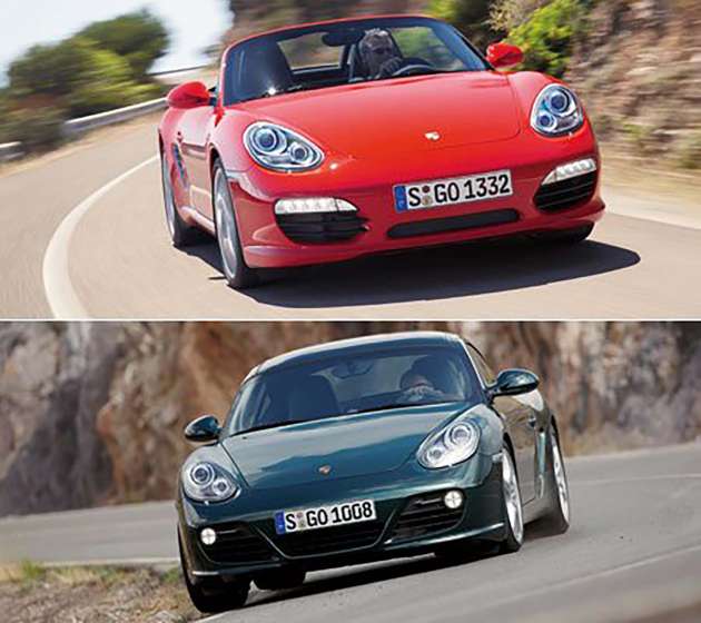 Porsche Boxster and Cayman get facelifted!