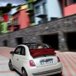 New Fiat 500C with sliding soft roof