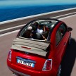 New Fiat 500C with sliding soft roof