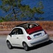 New Fiat 500C with sliding soft roof