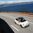 New Fiat 500C with sliding soft roof