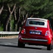 New Fiat 500C with sliding soft roof