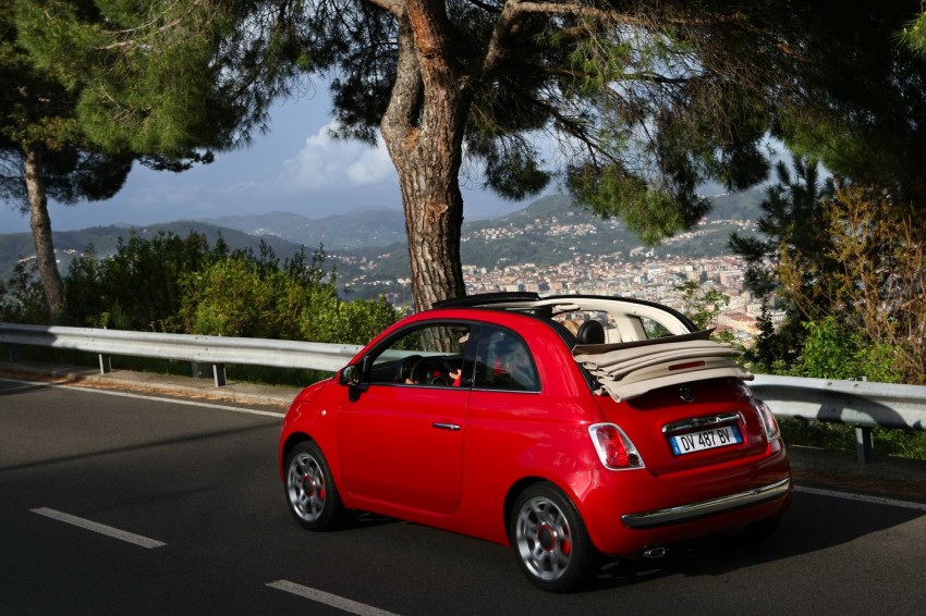 New Fiat 500C with sliding soft roof 167242