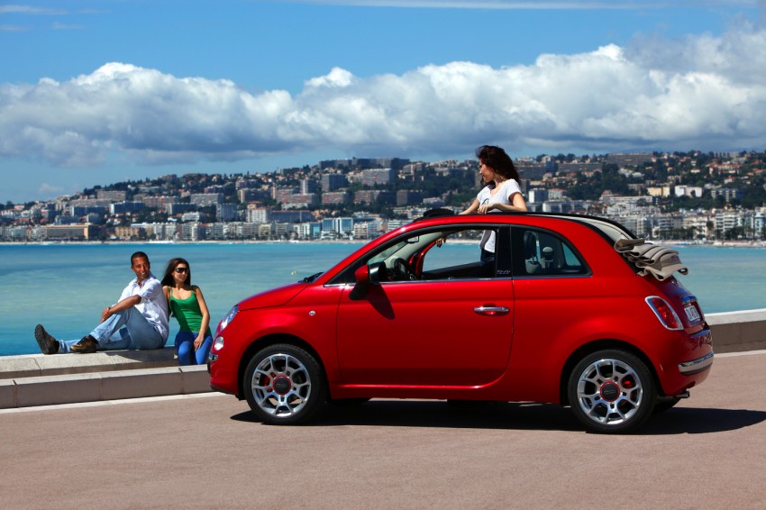 New Fiat 500C with sliding soft roof 167232
