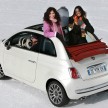 New Fiat 500C with sliding soft roof