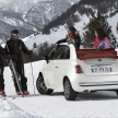 New Fiat 500C with sliding soft roof