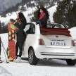 New Fiat 500C with sliding soft roof