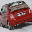 New Fiat 500C with sliding soft roof