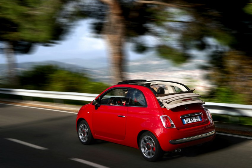 New Fiat 500C with sliding soft roof 167209