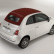 New Fiat 500C with sliding soft roof