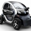 Renault Zoe and Renault Twizy with COMOS decals