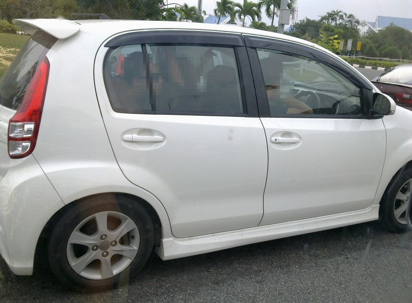 Yellow Perodua Myvi SE spotted transported by trailer 158090