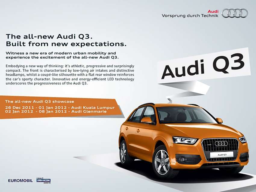 Audi Q3 preview in Malaysia: 26/12/11 to 8/1/12 1522816