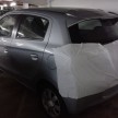 SPIED: Masked Mitsubishi Mirage spotted in a parking lot