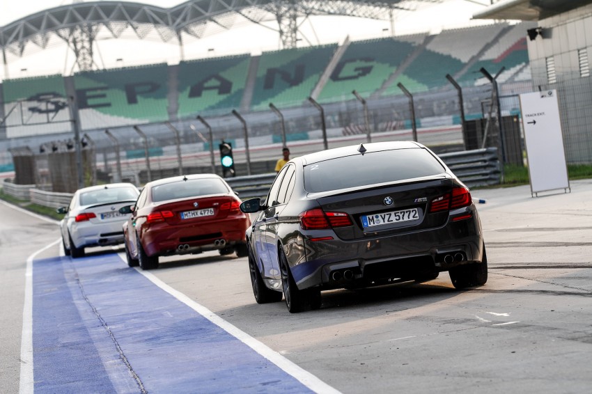 BMW M5 and M3 Coupe driven on track at the BMW M Track Experience Asia 2012, Sepang 117022