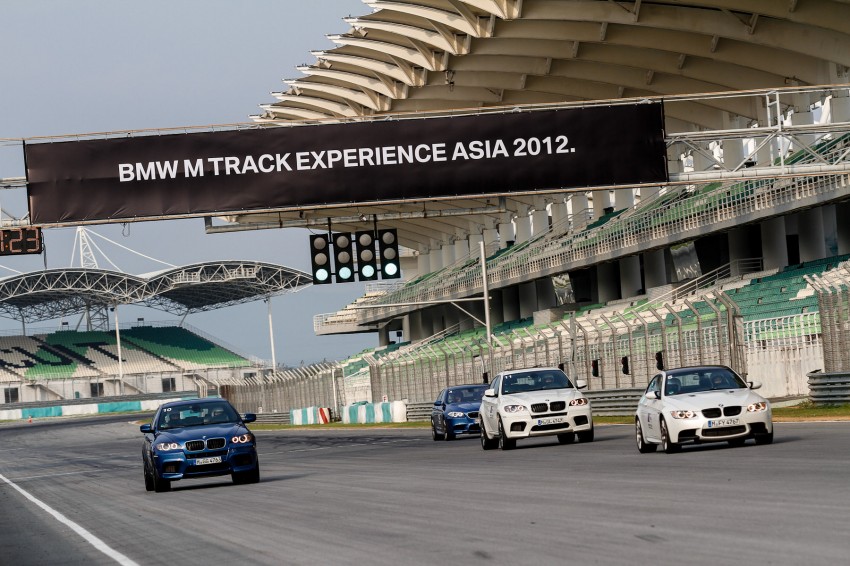 BMW M5 and M3 Coupe driven on track at the BMW M Track Experience Asia 2012, Sepang 117023