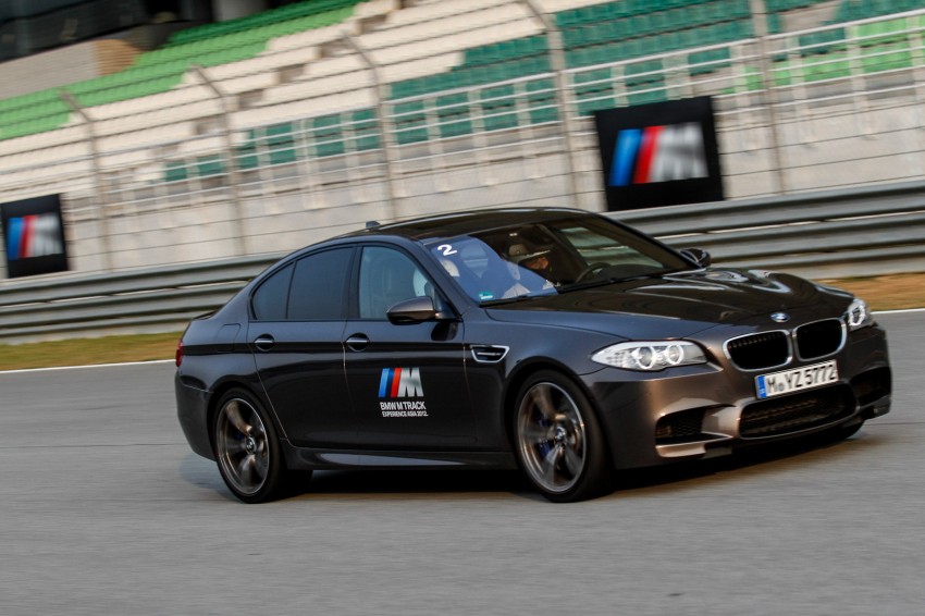 BMW M5 and M3 Coupe driven on track at the BMW M Track Experience Asia 2012, Sepang 117026