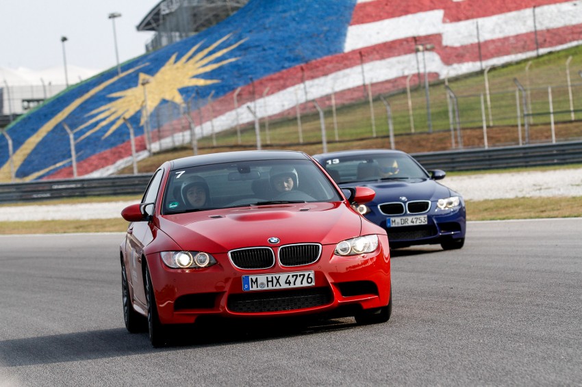 BMW M5 and M3 Coupe driven on track at the BMW M Track Experience Asia 2012, Sepang 117034