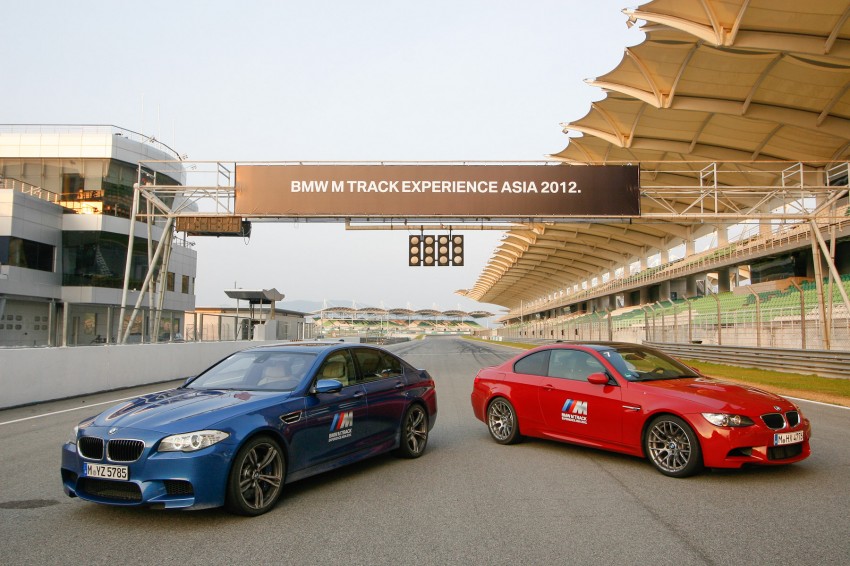 BMW M5 and M3 Coupe driven on track at the BMW M Track Experience Asia 2012, Sepang 117036