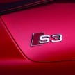 New Audi S3 for Paris premiere – new 2.0 TFSI, 300 PS