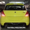SPYSHOTS: Suzuki Swift Sport seen in JPJ Putrajaya