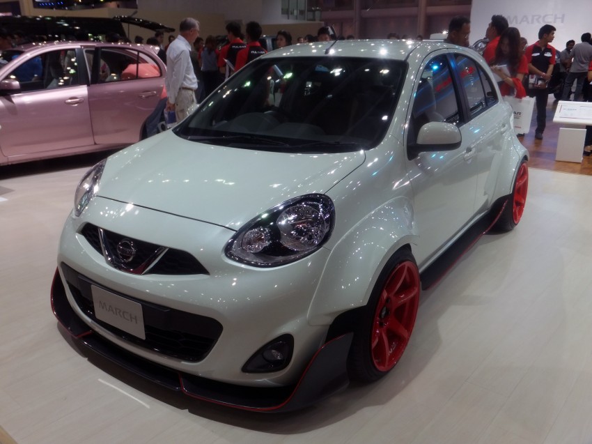 Nissan March facelift marches in at the Bangkok show 164492
