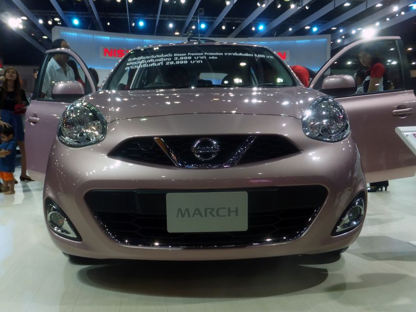 Nissan March facelift marches in at the Bangkok show 164437